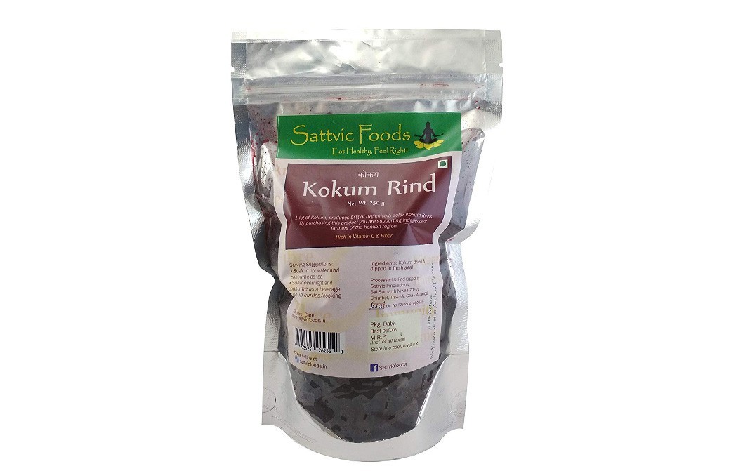 Sattvic foods Kokum Rind    Pack  250 grams